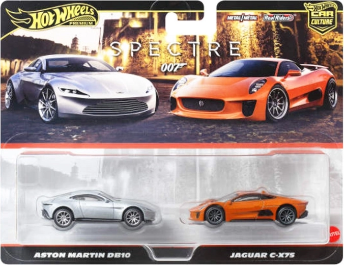 Hot Wheels Premium Set Modellautos Jaguar C-X75 und Aston Martin DB10 (James Bond)