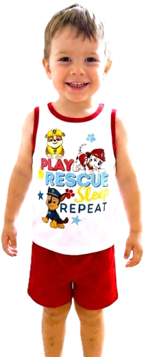 Sommerliches Jungen-Pyjama ohne Ärmel Paw Patrol