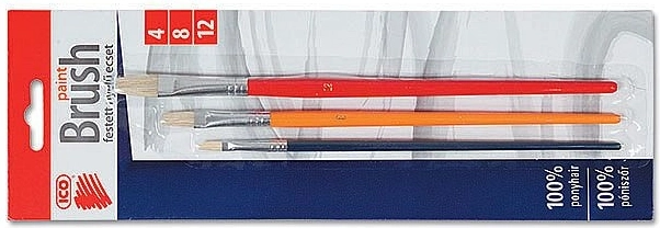 ICO Flachpinsel-Set 4, 8, 12
