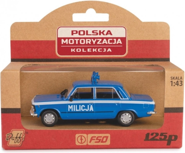 Fahrzeug PRL Fiat 125P Milicja