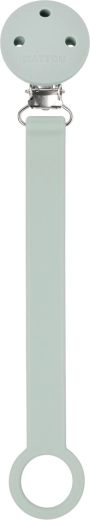 Nattou Silikon-Schnullerclip Sage Green