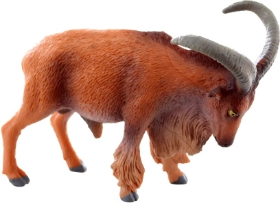 Plastikfigur eines Mufflons mit realistischen Hörnern
