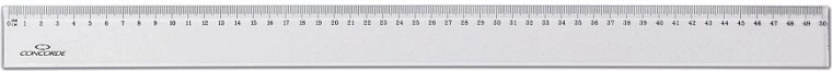 Lineal CONCORDE 50 cm transparent