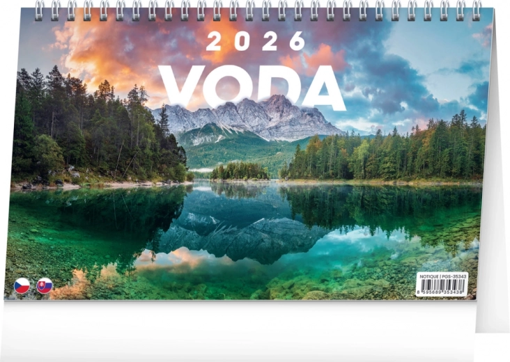 Tischkalender Wasser 2026