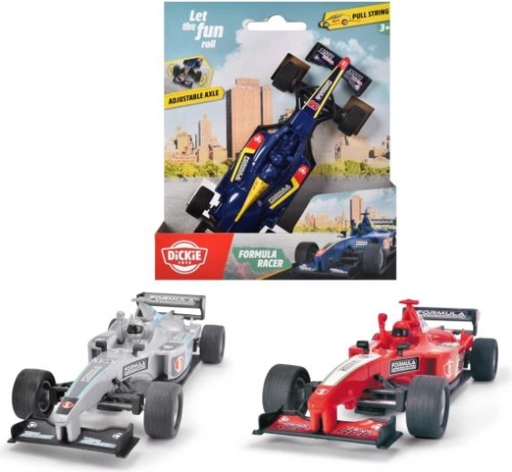 Formel-1 Rennwagen Modell 14 cm mit Zugleine, 1:32, 3 Farben