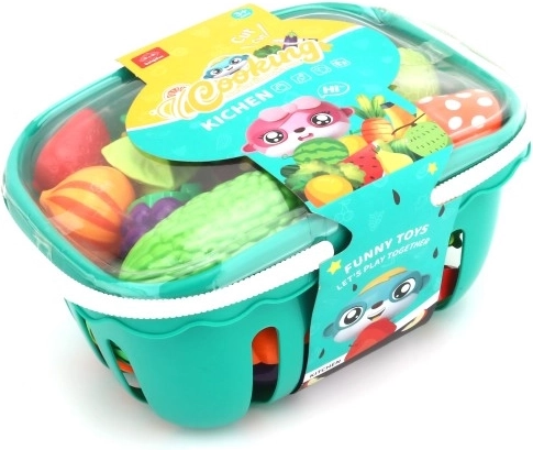 Praktischer Korb mit Deckel und Tragegriffen