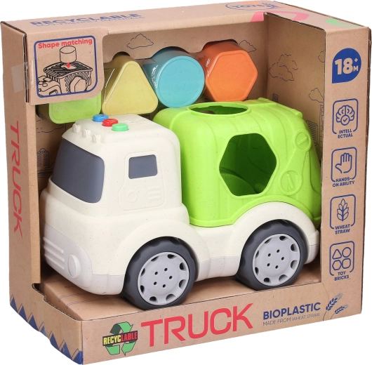 Steckspiel – Müllwagen mit Licht- und Soundeffekten 16 cm