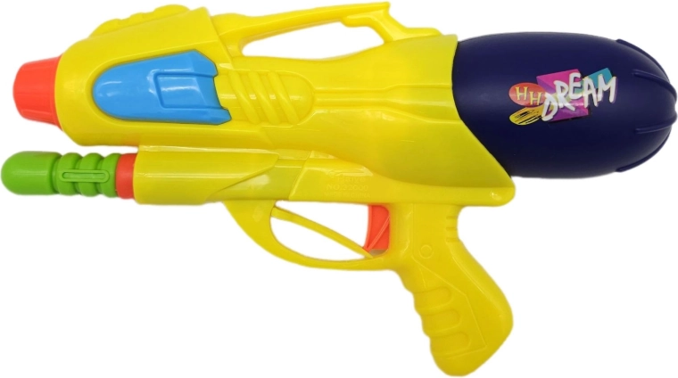 Wasserpistole mit Pumpe 29 cm, gelb – 1 Stück