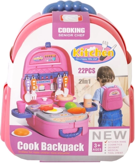 Mini-Kinderküche im Rucksack