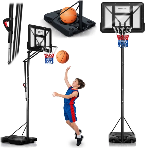 Verstellbarer Basketballkorb Neo-Sport 170–305 cm