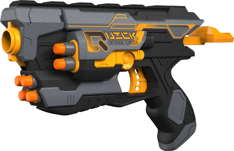 Schnellpistole mit Schaumstoffgeschossen 28,5 cm