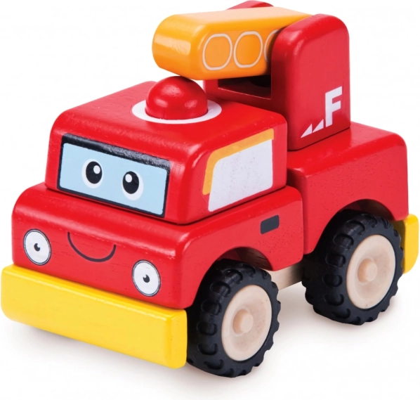 Wonderworld Holz Mini Feuerwehrauto