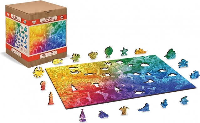 WOODEN CITY Holzpuzzle Tropische Fische 2-in-1, 100 Teile (öko)