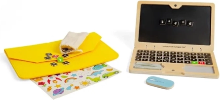 Magnetisches Holz-Notebook für Kinder
