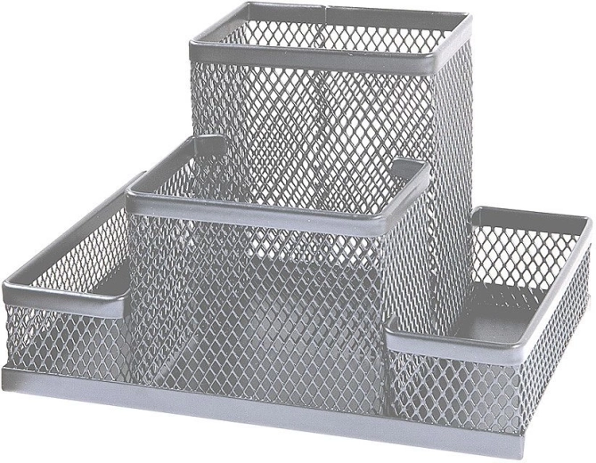 Drahtmetall-Stiftehalter CONCORDE, silber