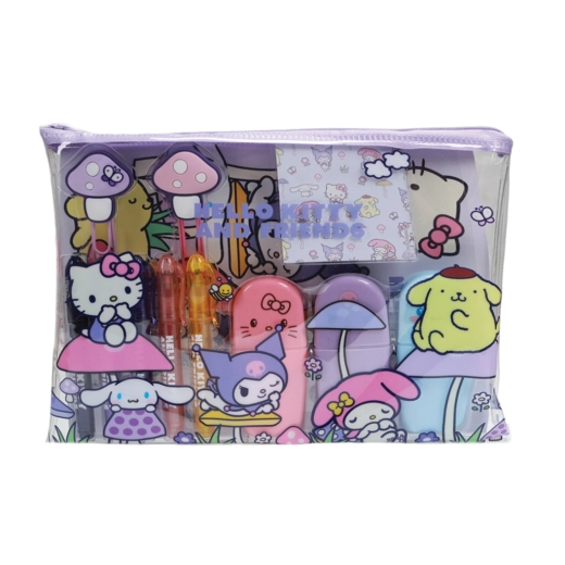 Hello Kitty und Freunde großes Schulset mit Mushroom-Motiv