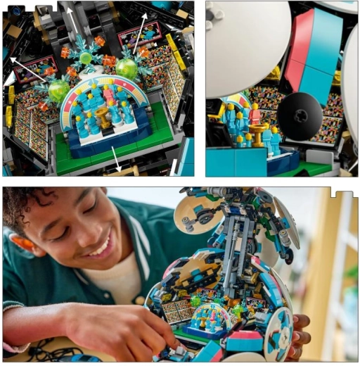 Verstecktes Miniaturstadion mit Jubelszene