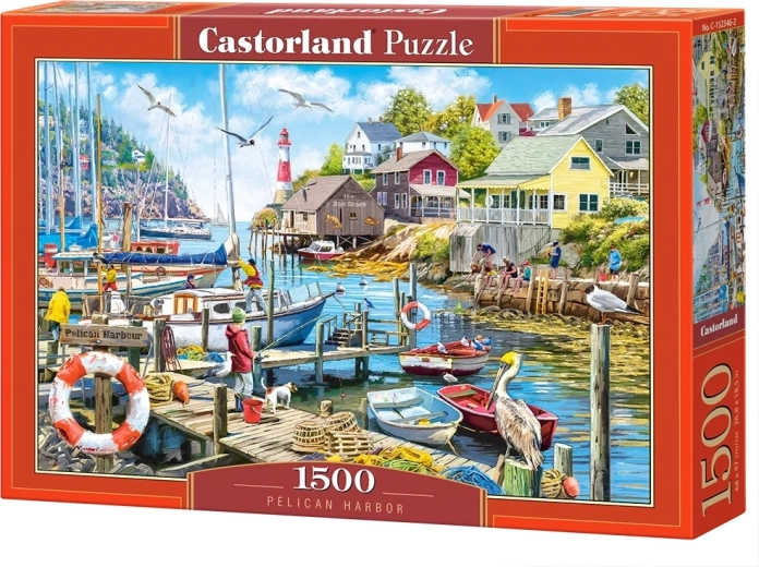 Castorland Puzzle Hafen mit Pelikan, 1500 Teile
