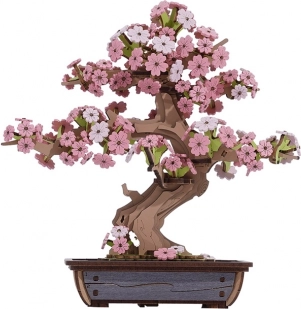 Holz-3D-Puzzle Bonsai Sakura