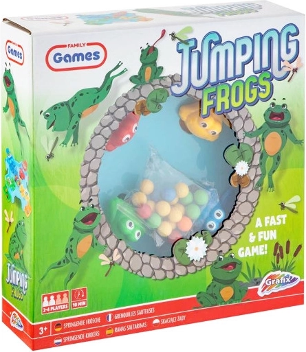 Hüpfende Frösche – Familienspiel von GRAFIX