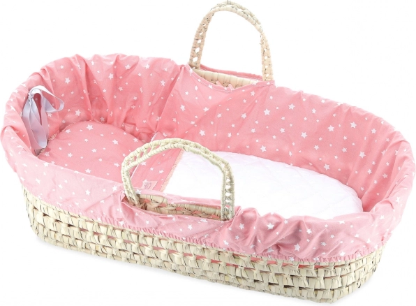 Petitcollin tragbare Basttasche Corail Etoilé für Puppen