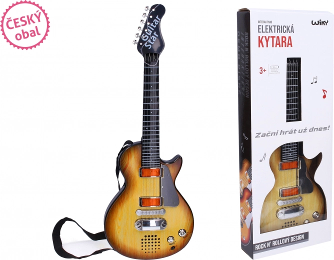 Elektrische Kinder-Gitarre mit Effekten 55 cm – tschechische Verpackung