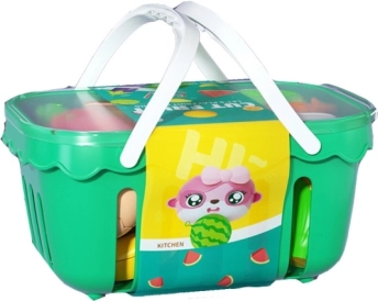 Korb mit Schneideobst und -gemüse