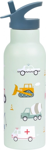 A Little Lovely Company Edelstahl-Trinkflasche 500 ml – Fahrzeuge