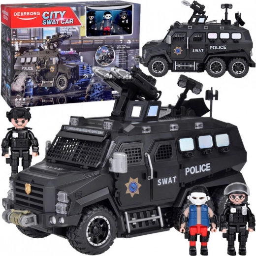 Polizei-SWAT-Fahrzeug mit Figuren und Zubehör
