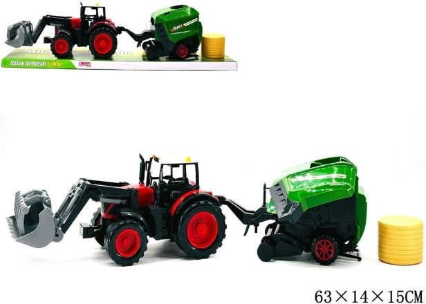 Traktor mit landwirtschaftlicher Maschine