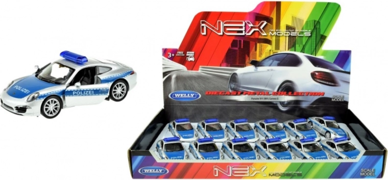 Polizeimodell Porsche 911 Carrera S 12 cm – Welly