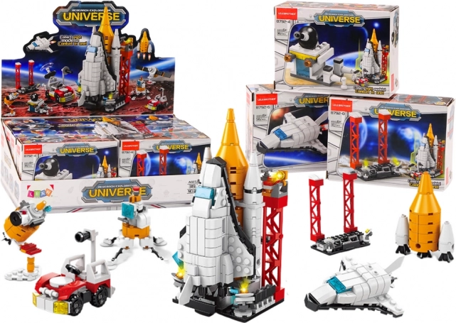 Bausteine Kosmos Raumfahrzeug Rakete MIX