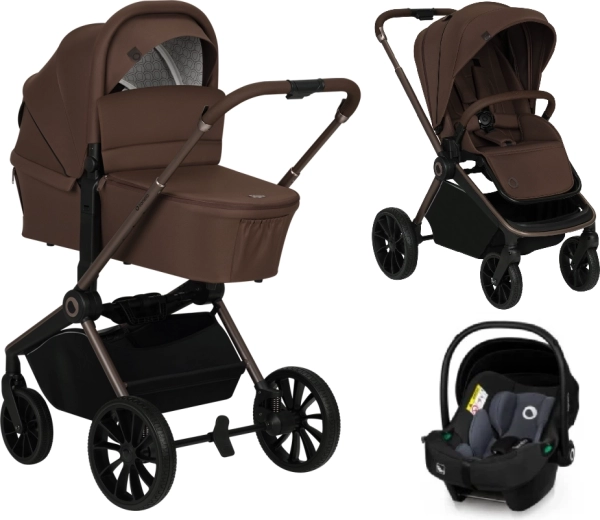 Lionelo Kombikinderwagen Mika Plus 3v1 Mocha Mousse