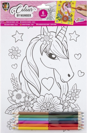Grafix Malen nach Zahlen - Einhörner und Köstlichkeiten