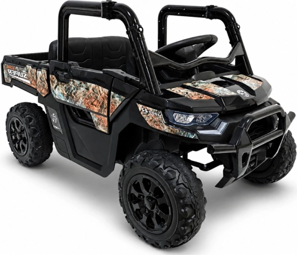 Kinder-Elektro-Offroad-UTV 4x4 24 V Schwarz