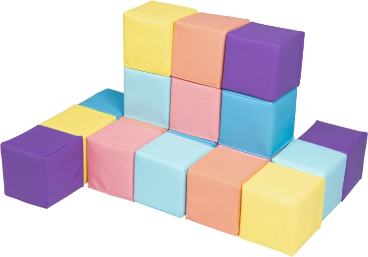 2Kids Toys Schaumstoffwürfel pastellfarben (18 Stk.)