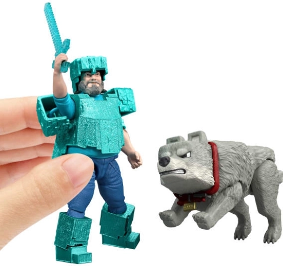 Zwei ikonische Figuren aus Minecraft