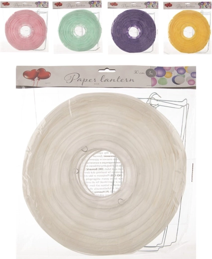 Papierlampions 3 Stk., Ø 30 cm (Mix-Variante 5ASS)