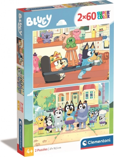 Puzzle Bluey 2×60 Teile CLEMENTONI