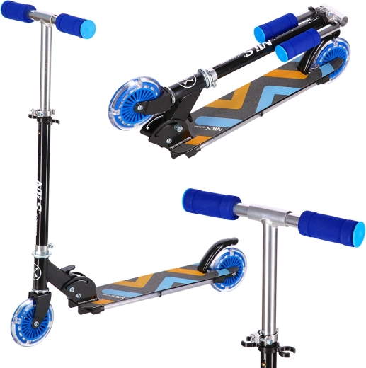 Verstellbarer Lenker und schnelles Falten