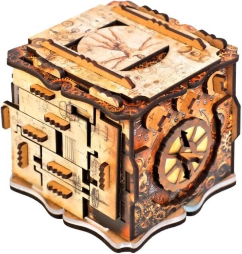 Mechanisches Holzpuzzle iQube Light von EscapeWelt