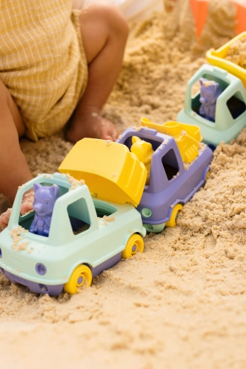 Ideal für Sand und Wasser (und leicht zu reinigen)