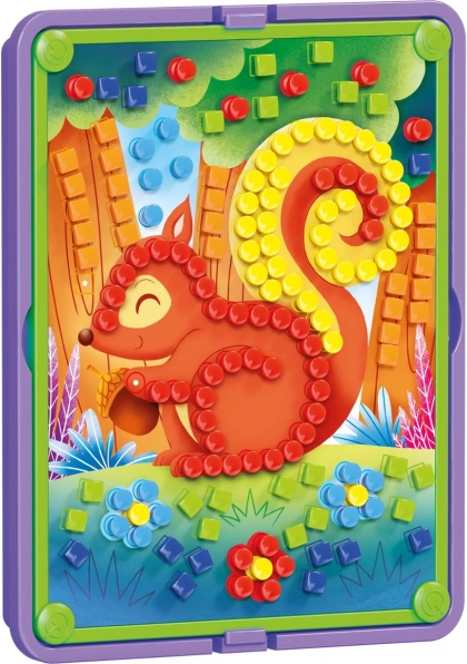 Quercetti Mosaik Pin Bosco – kindgerechte Steckmosaik mit Waldmotiven