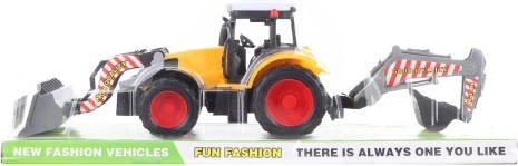 Bauplastiktraktor mit Lader und Bagger
