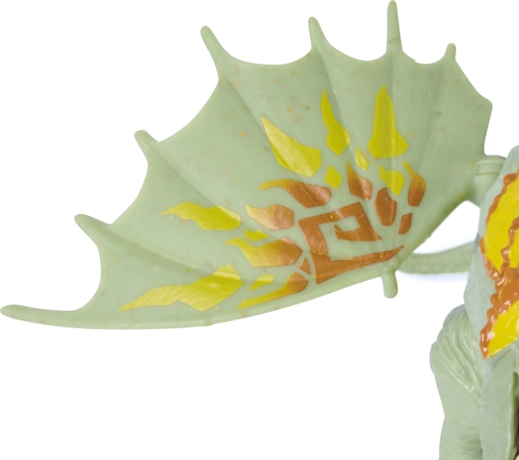 Authentischer Drache Rumblehorn mit detailreichen Flügeln