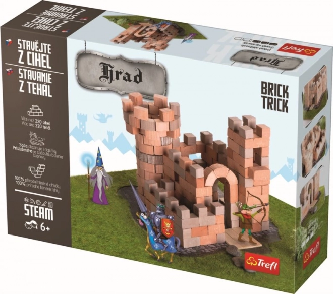 Bausteinset aus Ziegeln BRICK TRICK Burg
