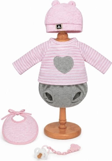 Guca Kleidung für Babypuppe 42–46 cm mit Zubehör