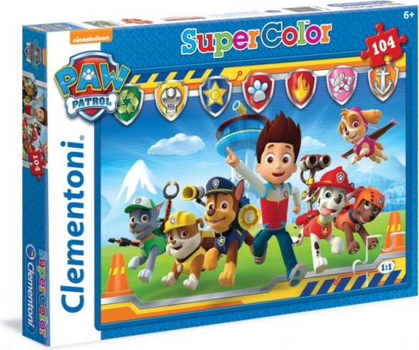Puzzle 104 Teile Super Farben Paw Patrol