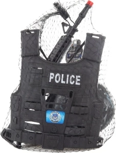 Polizei-Spielset für Kinder mit taktischer Weste und Zubehör