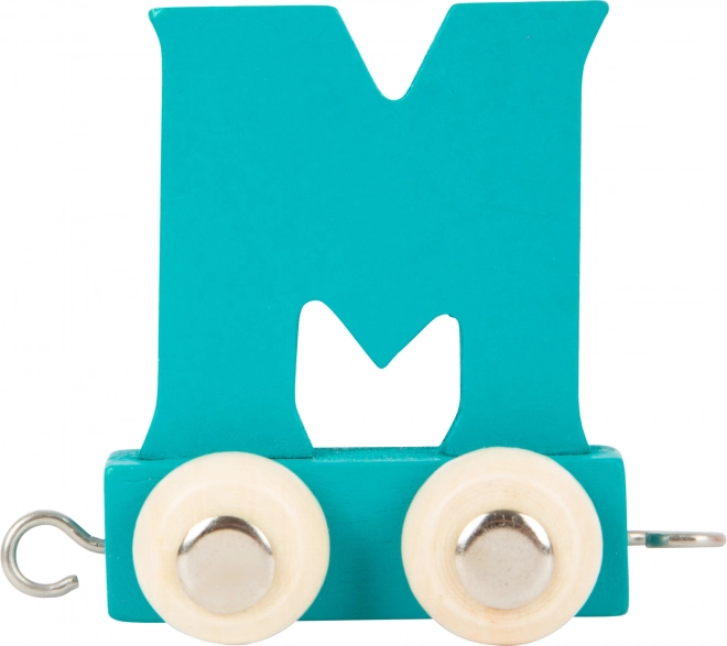 Small Foot Holzwaggon mit dem Buchstaben M – bunte Alphabet-Reihe